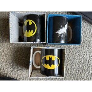 Batman DC Comics Coffee Mugs Lot Of 3 Different  12oz